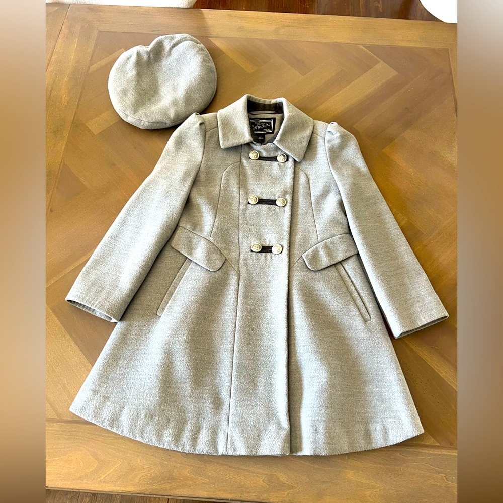 S. Rothschild Little Girls Bandmaster Coat with Hat size 6X